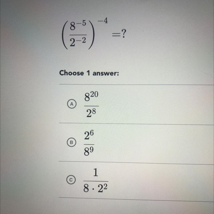 Select the equivalent expression.-example-1