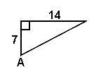 Explain please -- Find the measure of angle A to the nearest degree. a. 26 b. 27 c-example-1