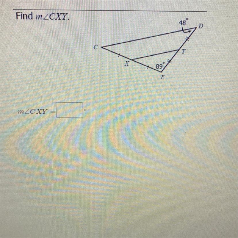 Find m angle CXY. Someone please help me.-example-1