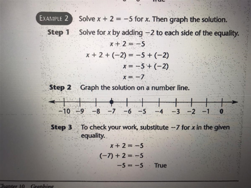 20 points!! -3 + w = -6 please help me write out my problem like this-example-1