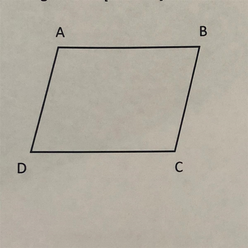 1. ABCD is a quadrilateral in which angle A = angle C and angle B = angle D Prove-example-1