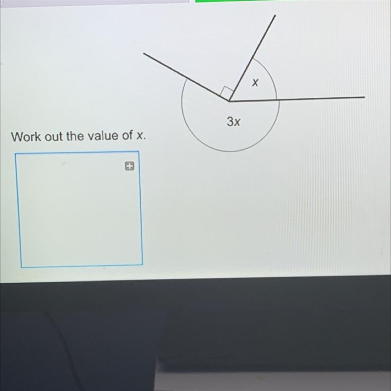 Work out the value of x-example-1