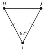 What is m∠J? a 59 , b 61, c 60-example-1