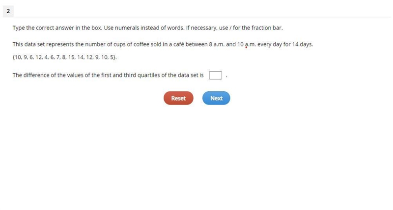 Type the correct answer in the box. Use numerals instead of words. If necessary, use-example-1