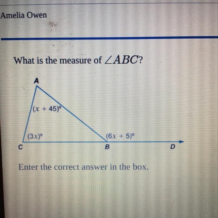 What is the measure of ABC?-example-1