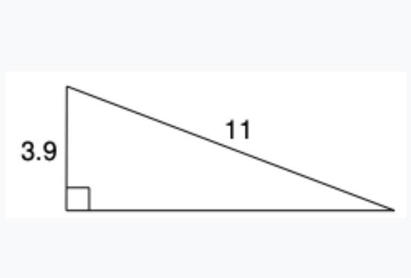 Use Pythagorean Theorem to find the length of the missing side of this right triangle-example-1