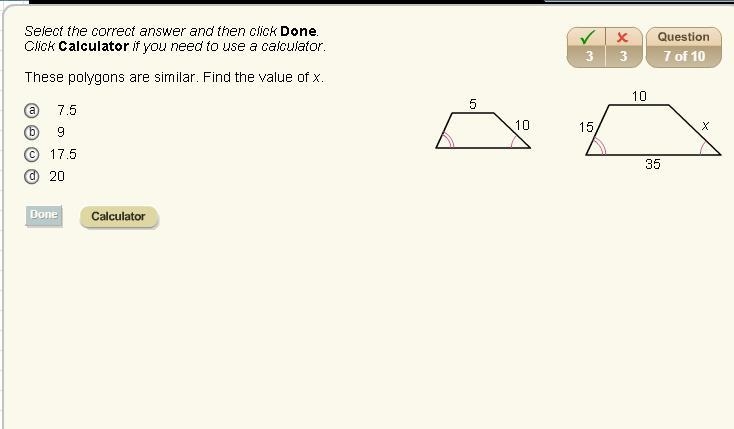 These polygons are similar. find the value of x-example-1