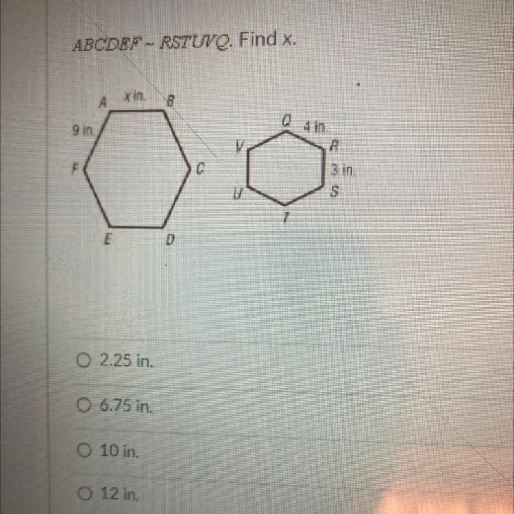 A- 2.25 b-6.75 c-10 d-12-example-1