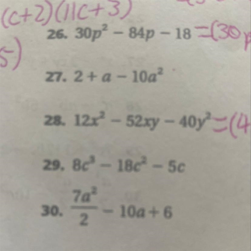 Need help with 27 , 29, and 30. ASAP please this is due in 30 minutes-example-1