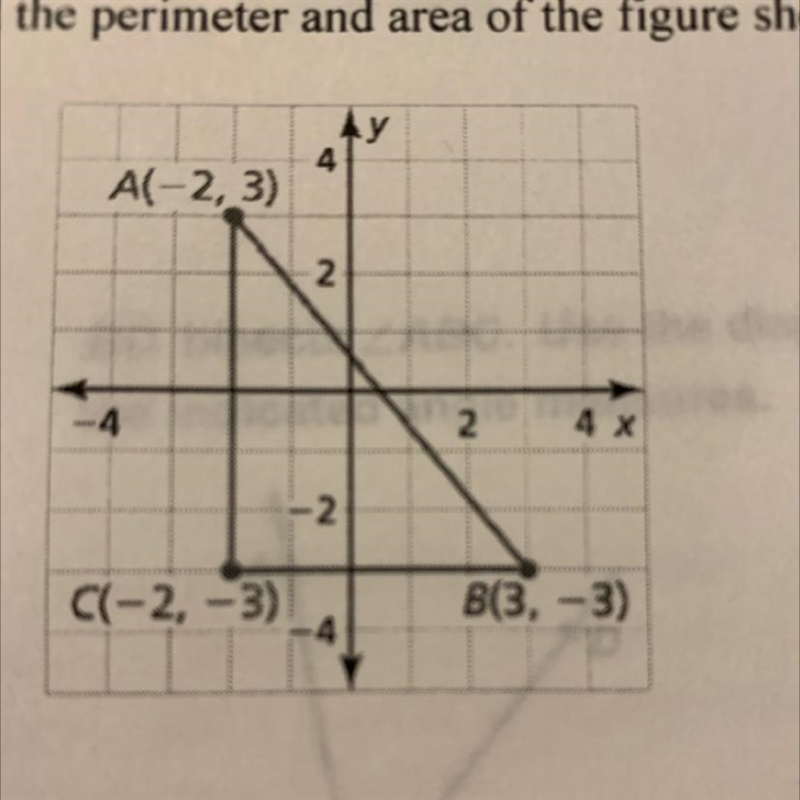 Find the perimeter and area of the figure shown. 9.-example-1