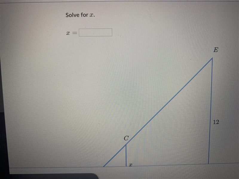 Solve similar triangles can someone please answer-example-1