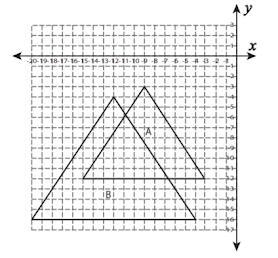 Triangle B is a(n) ______________________ of Triangle A? A) Reduction B) Enlargement-example-1