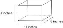 Erin covered a box with contact paper. The dimensions of the box are shown in the-example-1