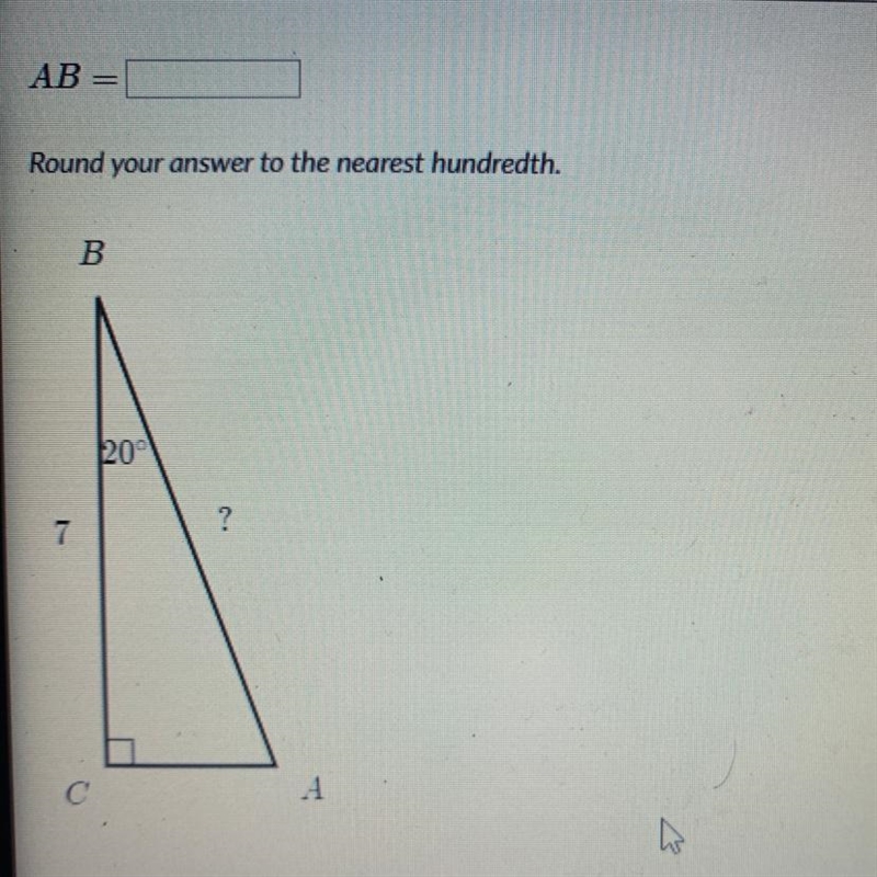 Solve for a side in right triangles-example-1