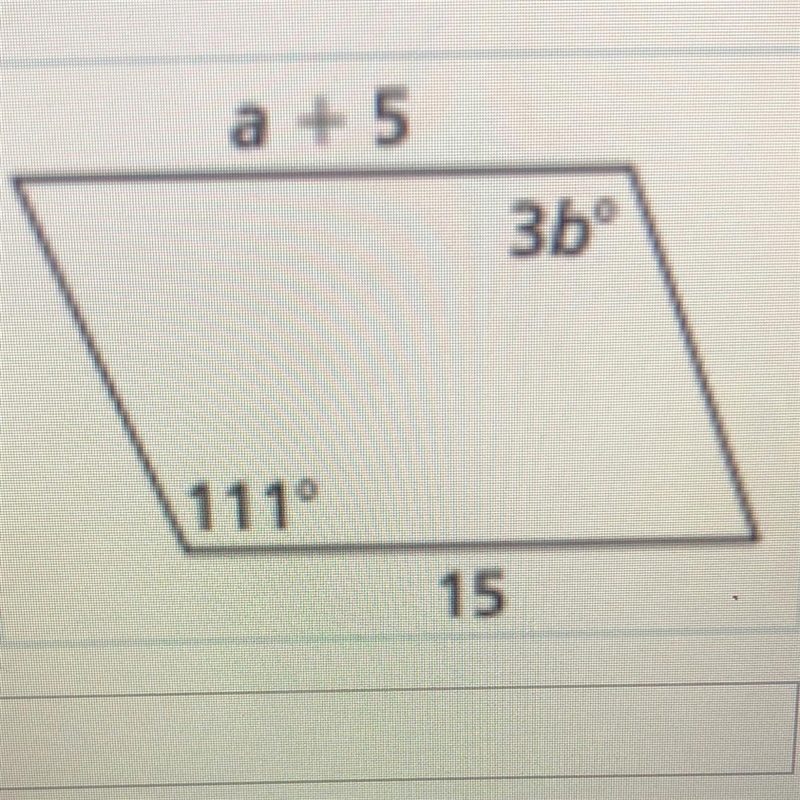 Find the value of a and b-example-1