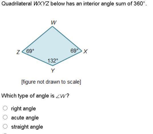 Quadrilateral WXYZ below has an interior angle sum of 360°. Quadrilateral W X Y Z-example-1