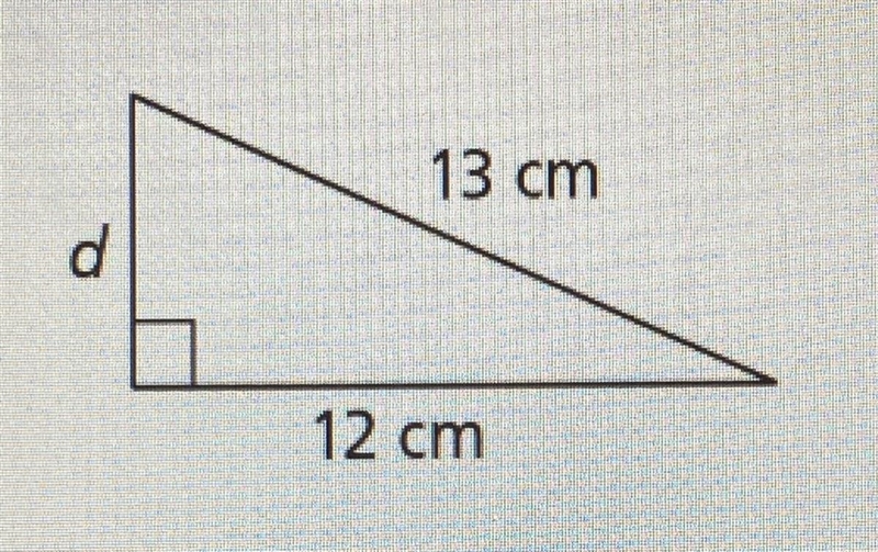 What is the length of side d? A) 5 centimeters B) 8 centimeters C) 12 centimeters-example-1