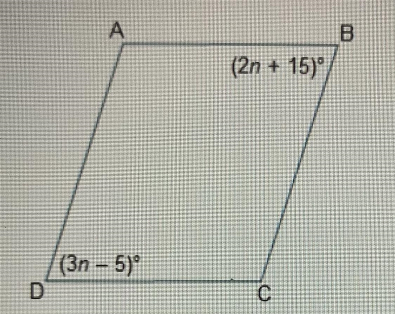 Need help please What are the measures of angles B and D? A. ∠B = 55°, ∠D = 55° B-example-1