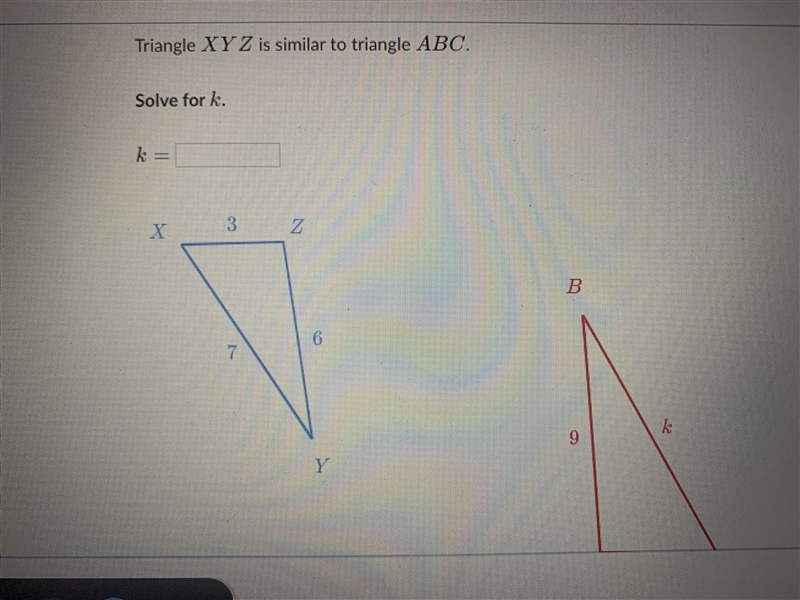 Solve similar triangles can someone answer please-example-1