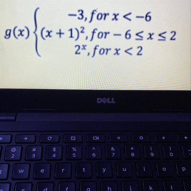 Given Domain values of 09,-6,-3,0,1.5 and 3, find the corresponding range for the-example-1