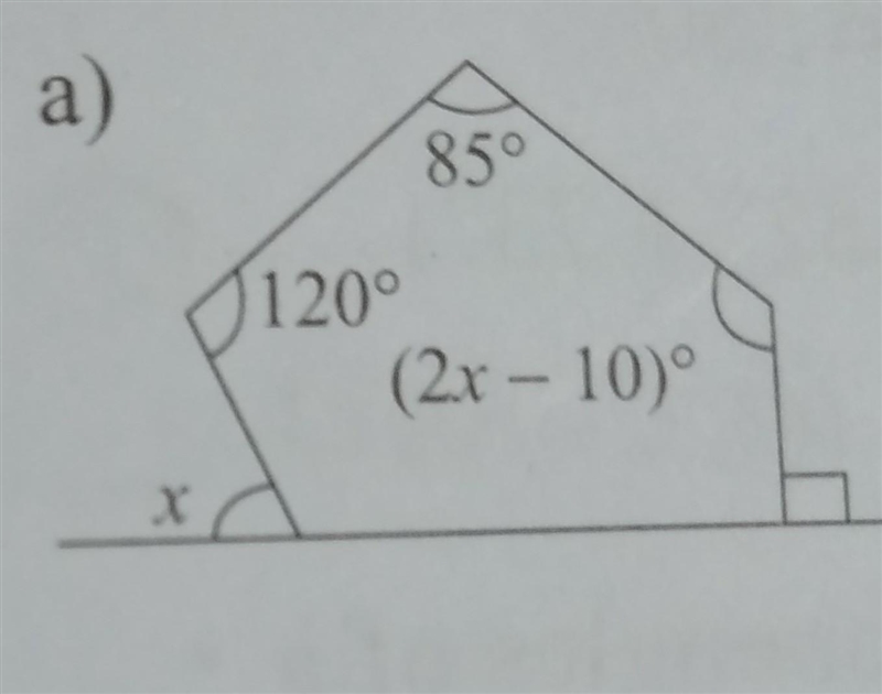 A) be 85° 120° (2x - 10° X​-example-1