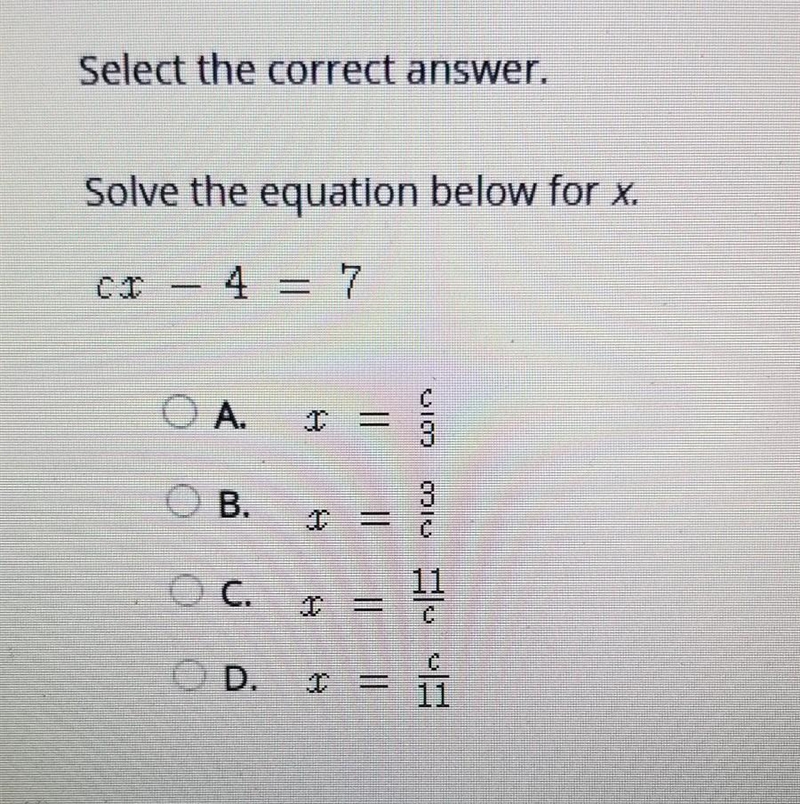 Solve equation below for x​-example-1