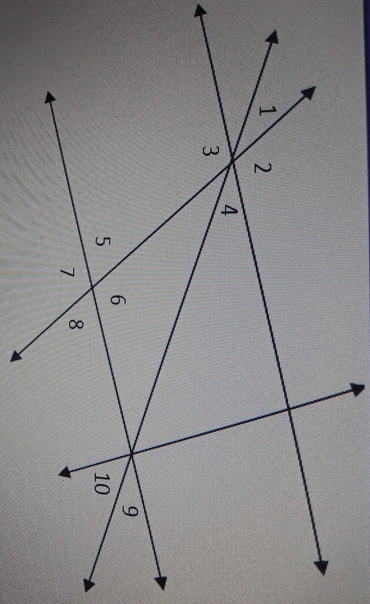 Which pair of angles are corresponding angles? 3 and 10 2 and 10 3 and 7 2 and 8​-example-1