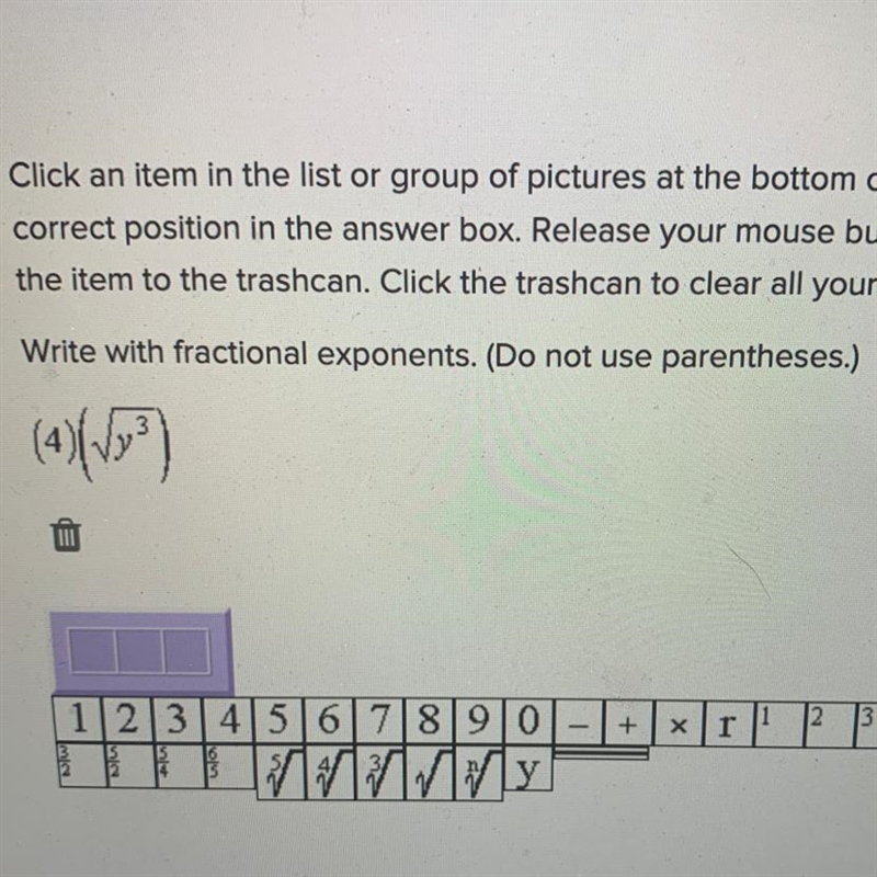 Write with fractional exponents. (do not use parentheses) ASAP ASAP IM REALLY BAD-example-1