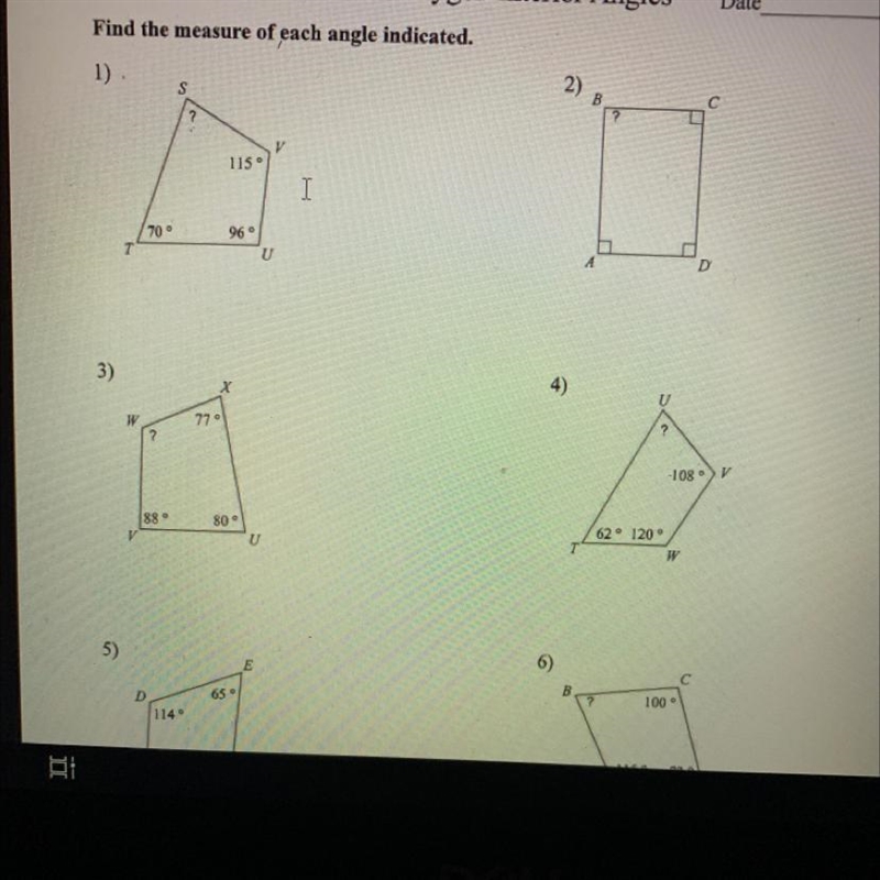 Find the measure of each angle indicated. HELPPP PLEASE-example-1