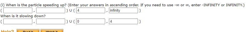 Please Help, I can't figure this out A particle moves according to a law of motion-example-1