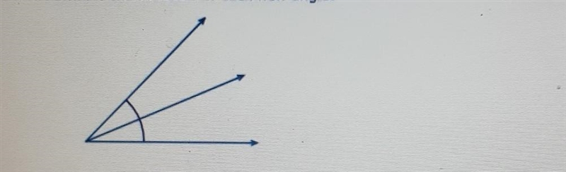 angle is bisected, forming two new angles. If the original angle had a measure of-example-1