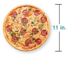 Find the circumference of the pizza. Round your answer to the nearest hundredth.-example-1