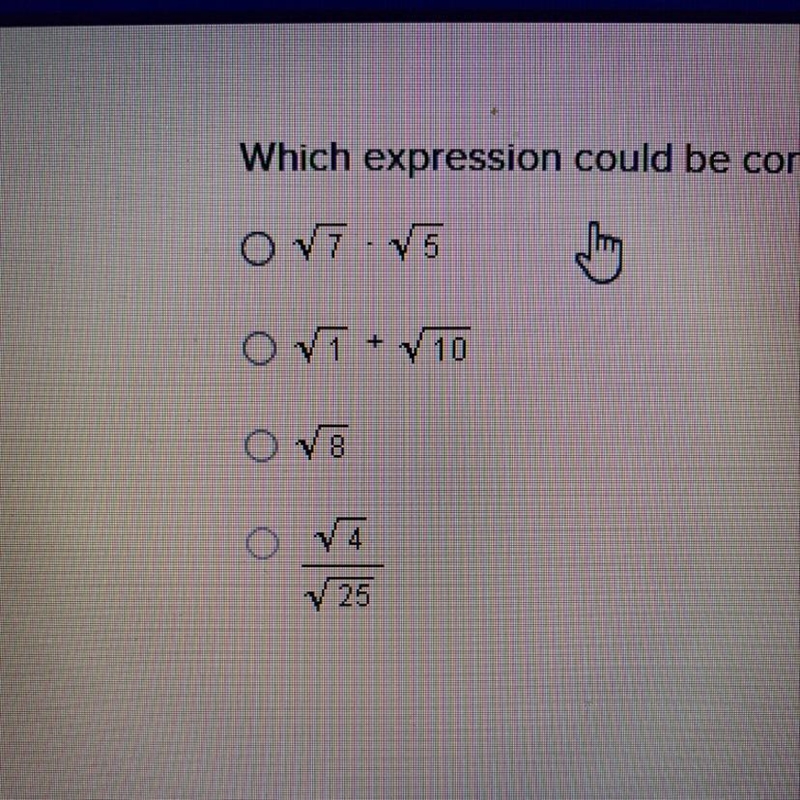 Which expression could be converted into a terminating decimal number?-example-1