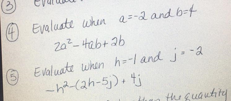 Solve problems #4 and #5, show each step ( 20 points )-example-1