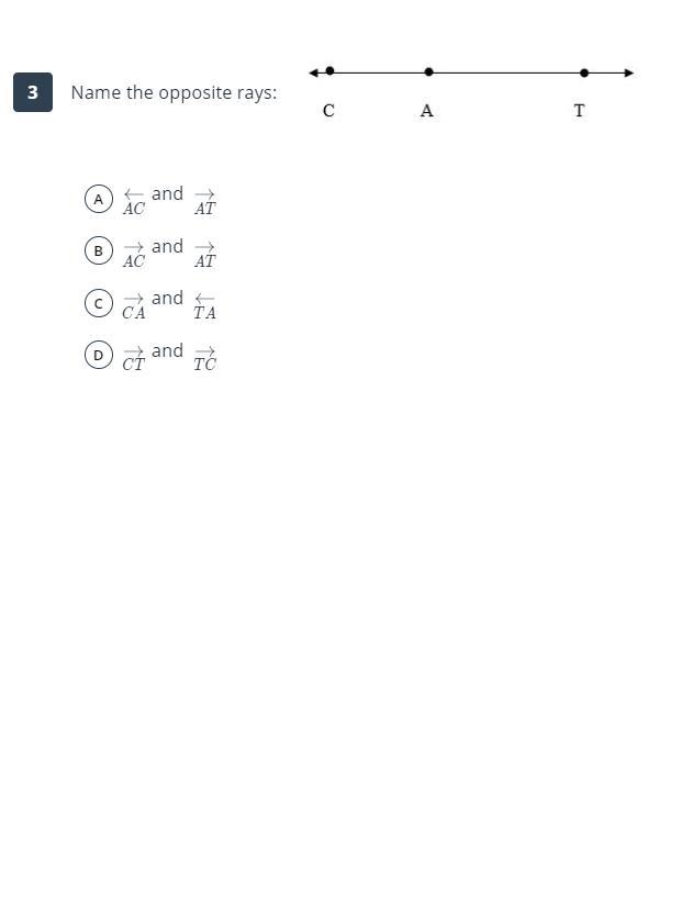 Please help me with the following questions. Name the opposite rays: Name the intersection-example-1