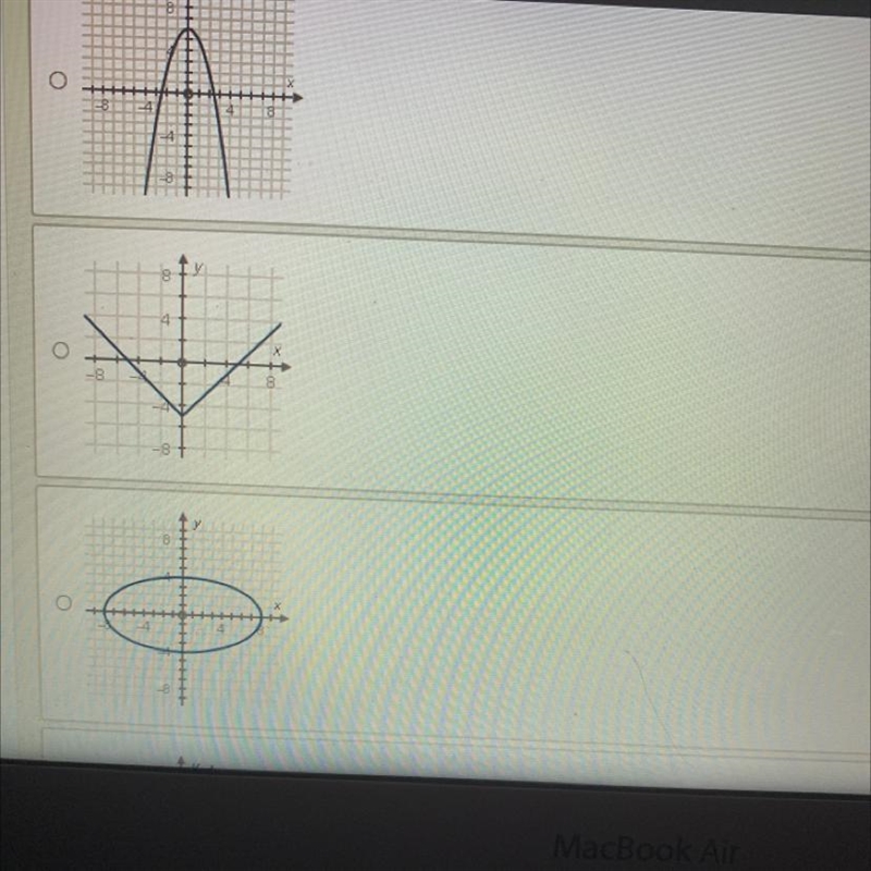 Which of the following is not a function?-example-1