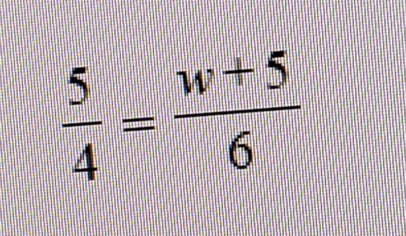 Solve for w Simplify your answer as much as possible. ​-example-1