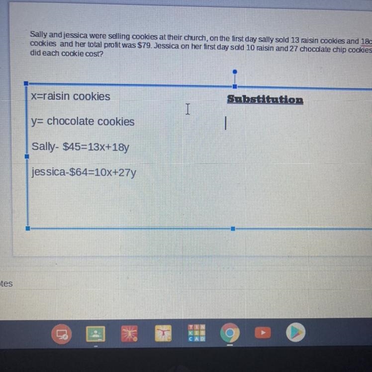 How do you do substitution on the two equations explain pls-example-1