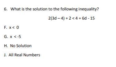 2(3d – 4) + 2 < 4 + 6d - 15-example-1