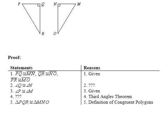 Please Identify the congruent triangles in the figure. What is the missing reason-example-1