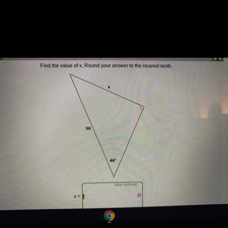 GMM The numbers are 36 X And 46 degrees-example-1