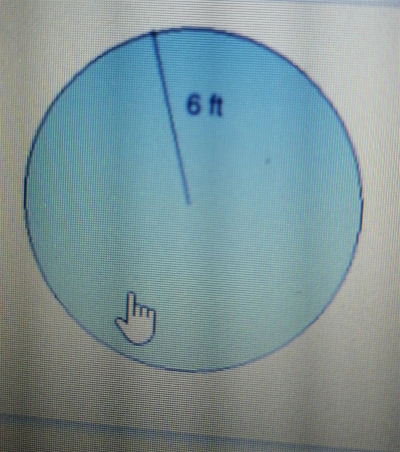 What is the area of this circle?​-example-1