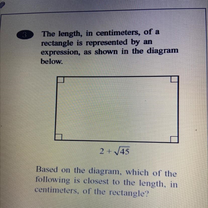 The length, in centimeters, of a rectangle is represented by an expression, as shown-example-1