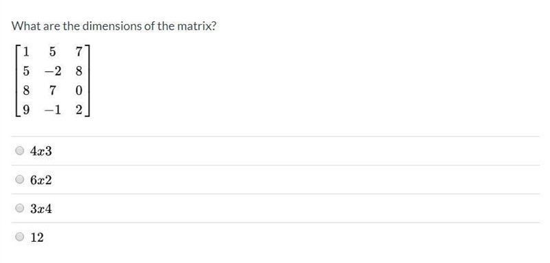 What are the dimensions of the matrix?-example-1