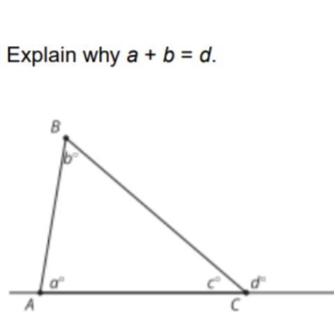 Explain why a + b = d. B A C swer-example-1