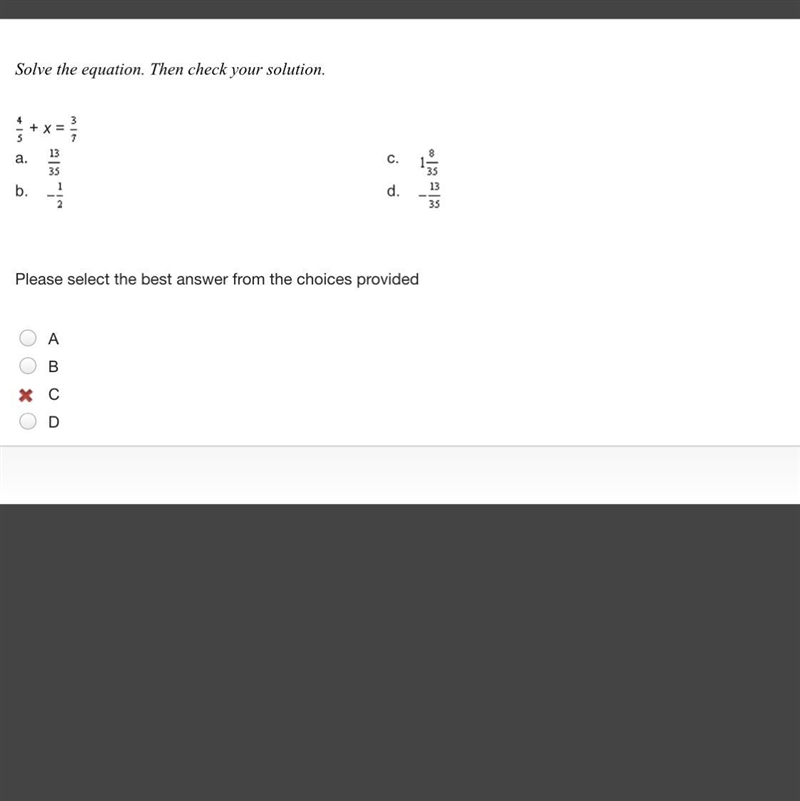 Solve the equation. Then check your solution.-example-1