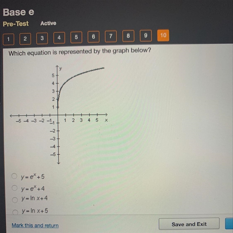 Which equation is represented by the graph below? Help please!!!!!-example-1