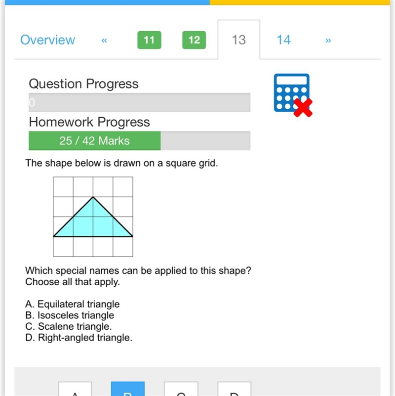 Triangles on a square grid what is the property of the triangle-example-1