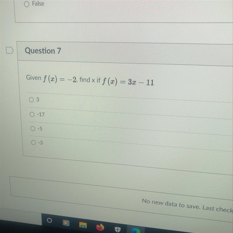 F(x)=-2 find x if f(x)= 32= 11 help-example-1