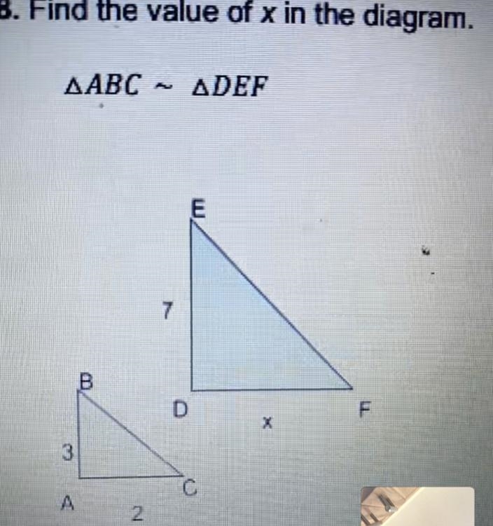 I need to figure out what the value of “x” is I’ve been stuck on this problem for-example-1